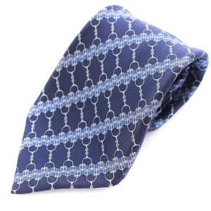 HERMES ネクタイ 3本セット まとめ売り レギュラータイ 総柄 チェーン シルク 赤 レッド 紺 ネイビー