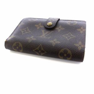 LOUIS VUITTON ビンテージ フレンチパース モノグラム コンパクト財布 二つ折り がま口 USA製 茶 ブラウン T61218