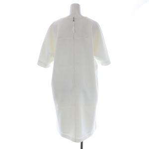 FOXEY NEW YORK Rosette Fil Coupe Dress ワンピース 半袖 ひざ丈 スキッパー ジャガード 42 XL 白 ホワイト