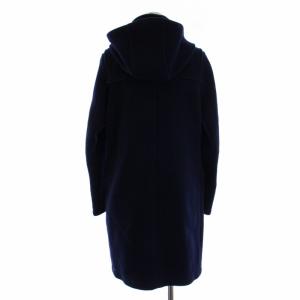 Brooks Brothers ダッフルコート ロング フード ジップアップ ウール 0 XS 紺 ネイビー