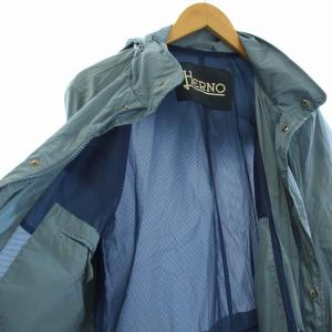 HERNO マウンテンパーカー ジャケット ジップアップ 48 M 水色 ライトブルー