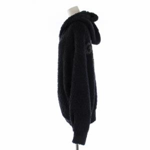 gelato pique 21AW Halloween限定 ルームウェア パジャマ クロネコパーカー 長袖 ジップアップ 耳付き ボア ロゴ F グレー