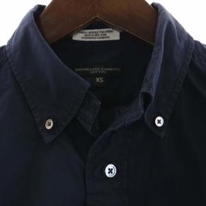 Engineered Garments ボタンダウンシャツ カジュアルシャツ 長袖 XS 紺 ネイビー