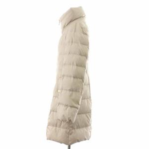 BLUE LABEL CRESTBRIDGE ダウンコート ロング ハイネック ジップアップ 38 M アイボリー