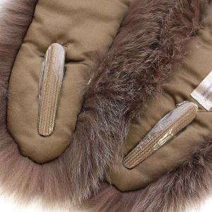 SAGA FOX ティペット ショール マフラー フォックスファー 毛皮 茶 ブラウン