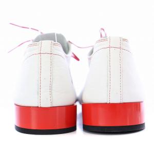 Repetto レースアップシューズ バレエシューズ レザー 牛革 37.5 23.7cm 白 ホワイト