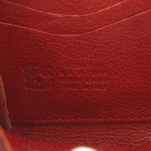 IL BISONTE 長財布 小銭入れ L字ファスナー レザー 赤 レッド
