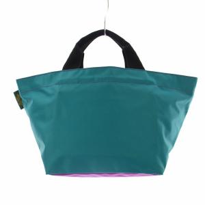 Hervé Chapelier ナイロン舟型トートM ハンドバッグ 青 ブルー 紫 パープル 1027N OF