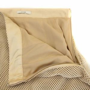 CLANE 21SS レイヤードメッシュスカート LAYERED MESH SKIRT パンツ ストレート 2 M ベージュ アイボリー