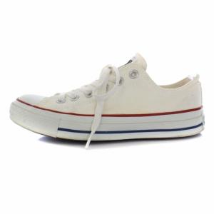 CONVERSE オールスター ALL STAR OX スニーカー シューズ ローカット キャンバス レザー US5 24cm 白 ホワイト