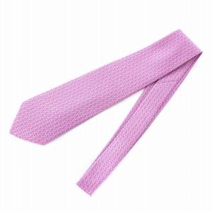 Salvatore Ferragamo ネクタイ 総柄 シルク100％ ピンク 水色