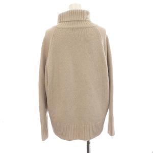 23区 21AW ニット ハイネック ウール カシミヤ混 セーター 32 S ベージュ
