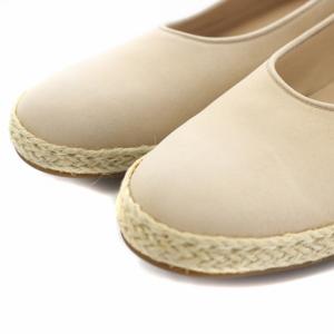 MARGARET HOWELL イデア idea エスパドリーユ スリッポン フラット アーモンドトゥ レザー 23cm ベージュ アイボリー OF