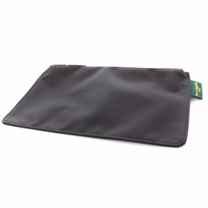 Hervé Chapelier フラットポーチM 小物入れ ナイロン 茶 ブラウン 902F