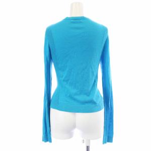 PAUL SMITH カラフルボタンカーディガン 長袖 薄手 絹 シルク混 M 水色