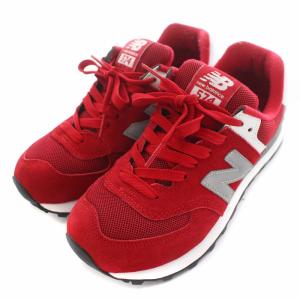 New Balance WL574SRG 24cm レッド ホワイト グレー