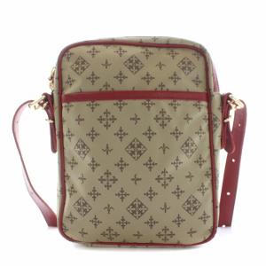 russet スクエアショルダーバッグ ポシェット 斜めがけ モノグラム ベージュ グレー 赤 レッド RUZ1012222A0001 OF