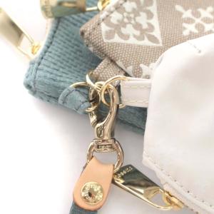 russet 3点セット ポーチ ミニポーチ マルチポーチ ロゴ 水色 ベージュ 白 ホワイト