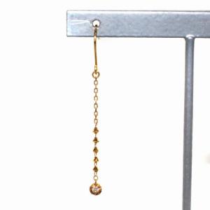 VENDOME AOYAMA シャンパンカクテルダイヤモンドピアス K18 YG イエローゴールド