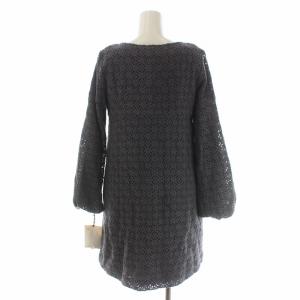 Diagram GRACE CONTINENTAL セットアップ N/WレースCD N/WレースOP ノーカラー カーディガン 長袖 ワンピース ひざ丈 ノースリーブ ウール