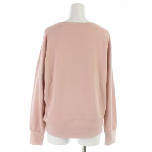 Repetto トレーナー 裏起毛 クルーネック 長袖 ロゴ ストレッチ M ピンク