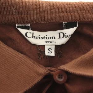 Christian Dior SPORTS ポロシャツ 半袖 刺繍 S 茶 ブラウン