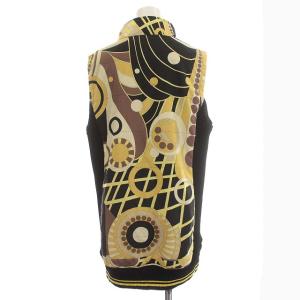 LEONARD SPORT ロングベスト ハイネック ポリエステル 42 M 黒 ブラック 黄色