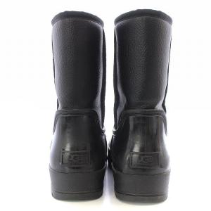 UGG australia Raincloud Lace レインクラウドレース ショートブーツ レザー US8 25cm 黒 ブラック 1132030