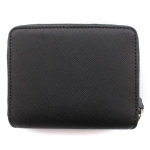 TORY BURCH 財布 二つ折り ロゴ レザー ミニウォレット サイフ 黒 ブラック