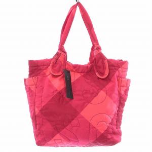 MARC by MARC JACOBS トートバッグ ハンドバッグ ステッチ ロゴ ナイロン ピンク M3131050