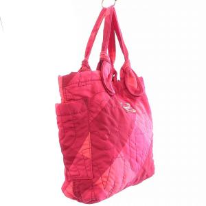 MARC by MARC JACOBS トートバッグ ハンドバッグ ステッチ ロゴ ナイロン ピンク M3131050