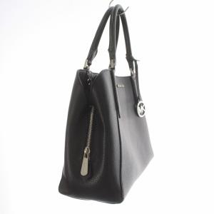 MICHAEL KORS サッチェル キンバリー トートバッグ ショルダーバッグ ロゴチャーム レザー 黒 ブラック 35F9SKFS7T OF