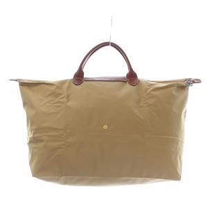 Longchamp ル プリアージュ LE PLIAGE DEPOSE L トートバッグ ショルダーバッグ ナイロン ベージュ 茶色 ブラウン