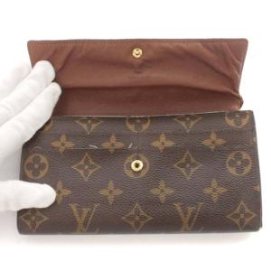 LOUIS VUITTON ポルトフォイユ サラ モノグラム 長財布 PVCレザー M61734 ウォレット サイフ 茶 ブラウン