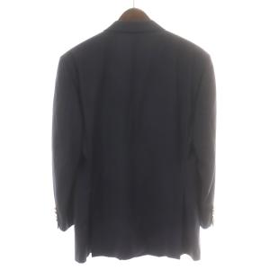 dunhill テーラードジャケット 紺ブレ ダブル 総裏地 サイドベンツ ウール 46 M 紺 ネイビー