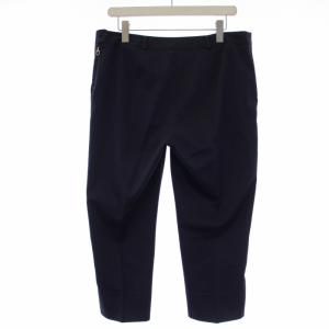 Salvatore Ferragamo クロップドパンツ ストレッチ イタリア製 48 3L 紺 ネイビー