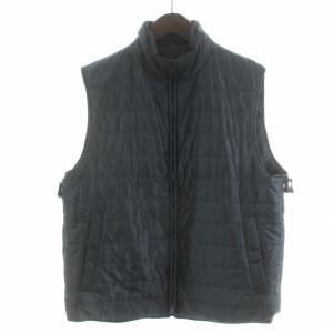インナーベスト ジップアップ 52 XL 紺 ネイビー