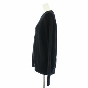 AURALEE 19AW SUPER FINE WOOL RIB KNIT BIG P/O ニット セーター 長袖 クルーネック 1 M 黒