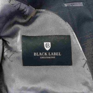 BLACK LABEL CRESTBRIDGE MIYUKIKEORI スーツ セットアップ 上下 テーラードジャケット シングル テーパードパンツ スラックス 背抜き チェック