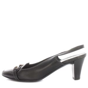 Salvatore Ferragamo パンプス ガンチーニ サンダル 6 23.5cm 黒 ブラック