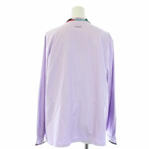 LEONARD スポーツ SPORTS シャツジャケット 切替 花柄 42 L 紫 ラベンダー