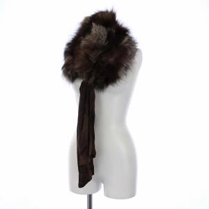 EPOCA フォックスファーティペット 毛皮 茶 ブラウン