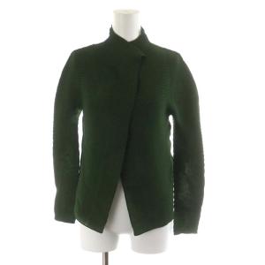 カーディガン 長袖 緑 グリーン