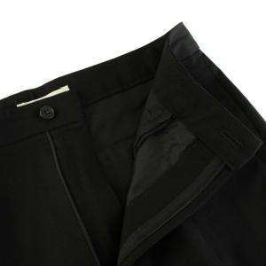 ISSEY MIYAKE スラックス パンツ ジップフライ ハイウエスト ウール L 黒 ブラック