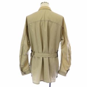 dunhill スプリングコート ミドル スタンドカラー シングル ベルト M ベージュ