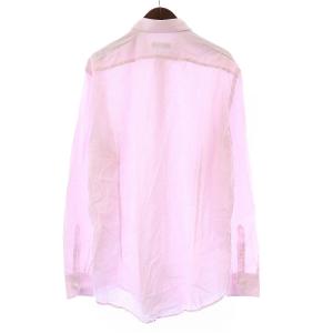 ETRO ペイズリージャガードシャツ カジュアルシャツ 長袖 レギュラーカラー 薄手 43 XL ピンク