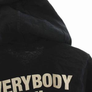 HYSTERIC GLAMOUR ガールプリント パーカー スウェット プルオーバー 長袖 S 黒 ブラック