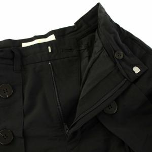 AKIRANAKA フレアパンツ ワイドパンツ ベルト 1 S 紺 ネイビー