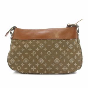 russet ショルダーバッグ ポシェット 斜めがけ モノグラム ナイロン レザー ベージュ 茶色 ブラウン OF