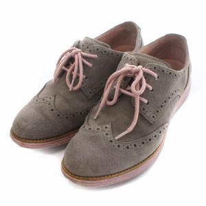 COLE HAAN ルナグランド LUNARGRAND オックスフォードシューズ ウィングチップ レースアップ スエード 7.5B 24.5cm